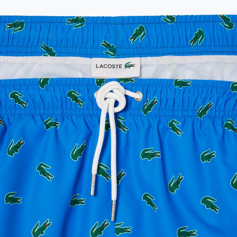 Pánske plavecké šortky Lacoste MH7188 gypsy blue/multico 4