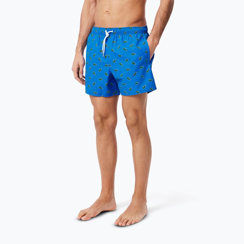 Pánske plavecké šortky Lacoste MH7188 gypsy blue/multico 6
