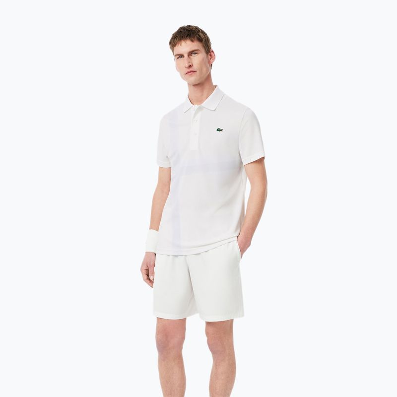 Pánske tenisové tričko Lacoste Polo DH8971 white 3