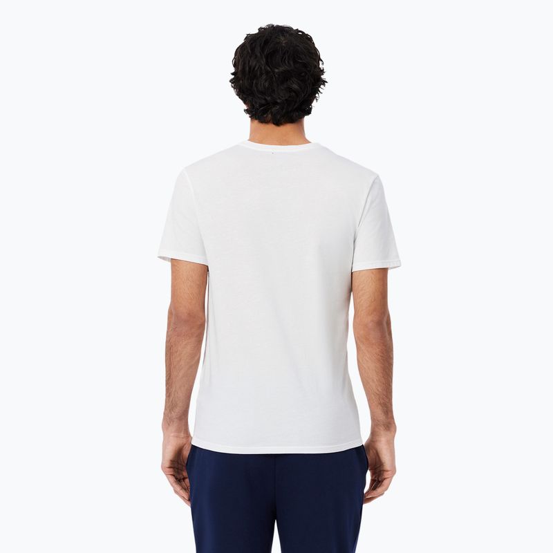 Pánske tričko Lacoste TH9007 3-pak white/silver chine/black 2