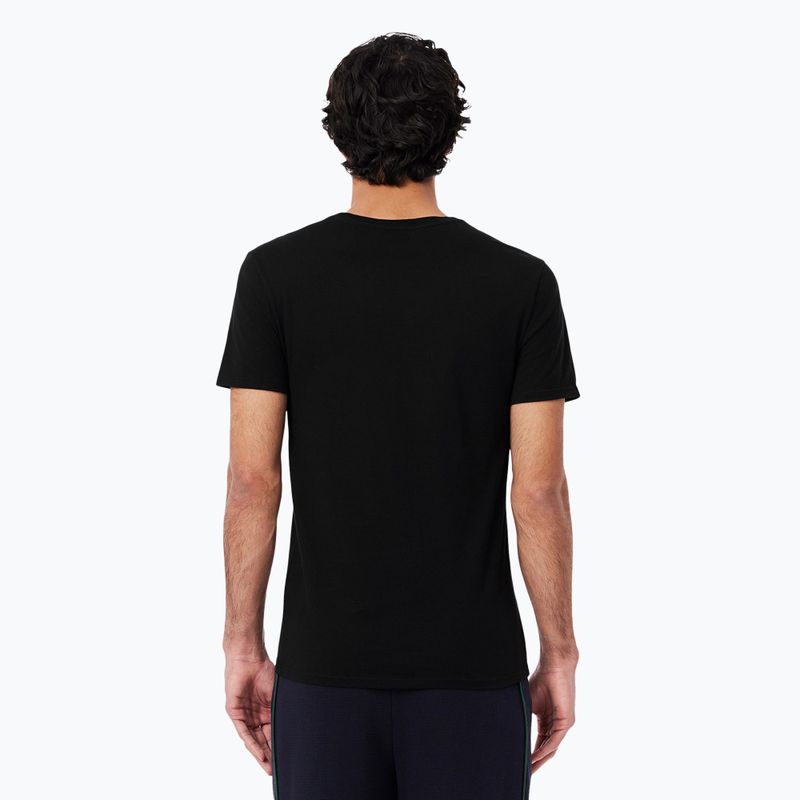 Pánske tričko Lacoste TH9007 3-pak white/silver chine/black 5