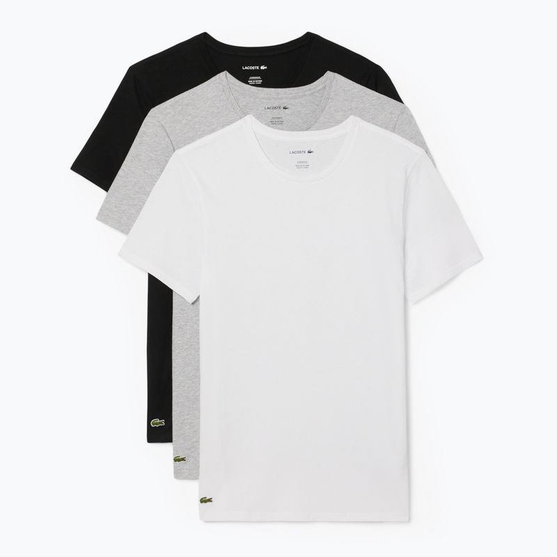 Pánske tričko Lacoste TH9007 3-pak white/silver chine/black 6