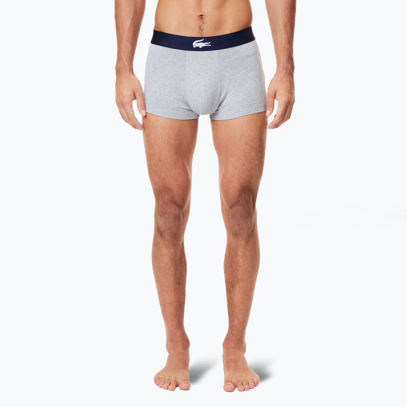 Pánske boxerky Lacoste 5H1288 3-pack navy blue/white/silver ch 5