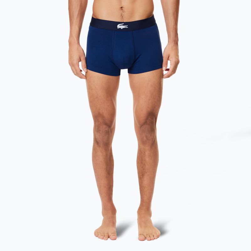 Pánske boxerky Lacoste 5H1288 3-pack navy blue/white/silver ch 6