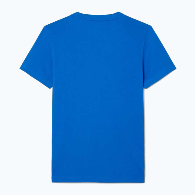 Lacoste pánske tenisové tričko TH1044 gipsy white/navy blue 5