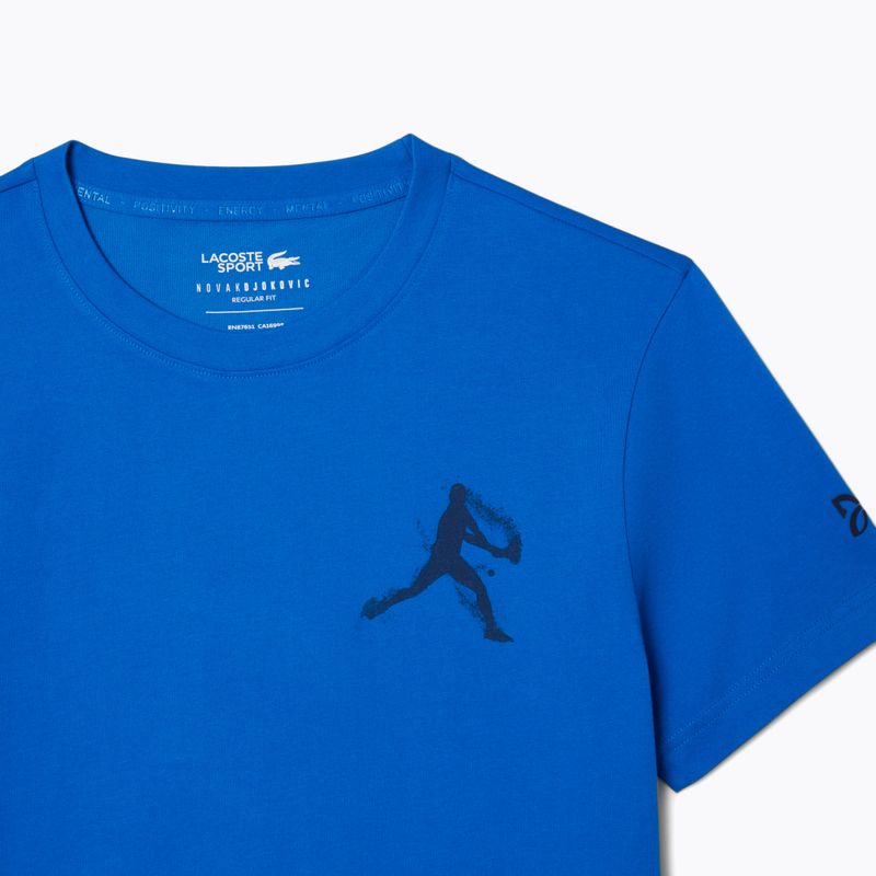 Lacoste pánske tenisové tričko TH1044 gipsy white/navy blue 6