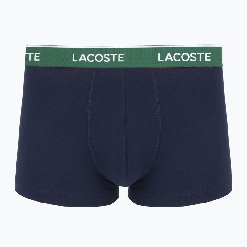 Pánske boxerky Lacoste 5H12997 3 páry navy blue/green/red/navy blue 2
