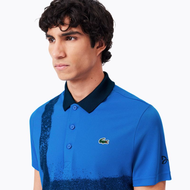 Pánske tenisové tričko Lacoste Polo DH8971 gipsy blue 3