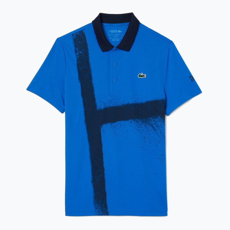 Pánske tenisové tričko Lacoste Polo DH8971 gipsy blue 4