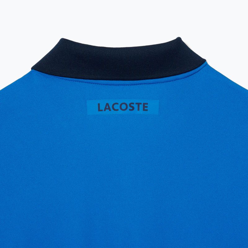 Pánske tenisové tričko Lacoste Polo DH8971 gipsy blue 6