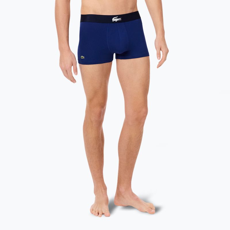 Pánske boxerky Lacoste 5H1291 3-pack navy blue/white/silver ch 5