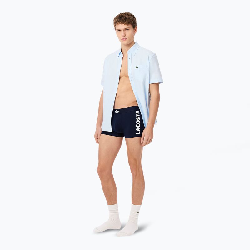 Pánske boxerky Lacoste 5H1291 3-pack navy blue/white/silver ch 6