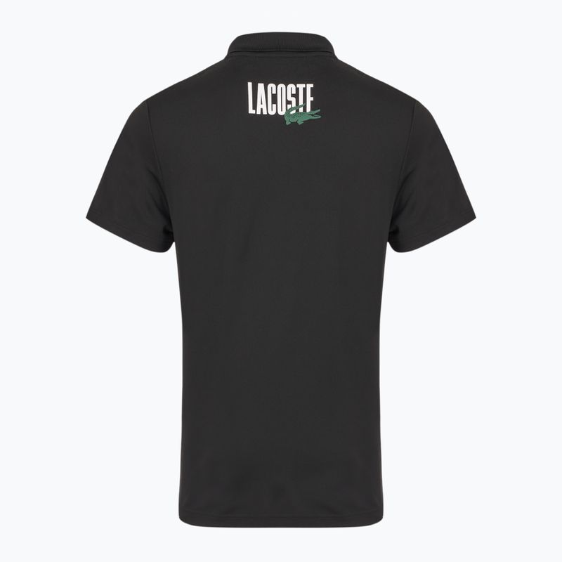 Pánske tričko Lacoste Tennis Polo DH8963 white/malva black 2
