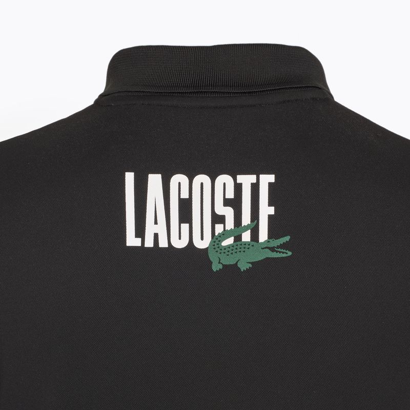 Pánske tričko Lacoste Tennis Polo DH8963 white/malva black 3
