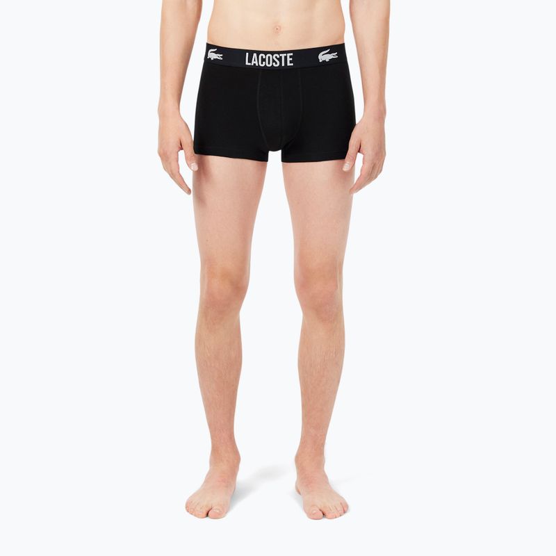 Pánske boxerky Lacoste 5H2393 3 pack black/red/white 5