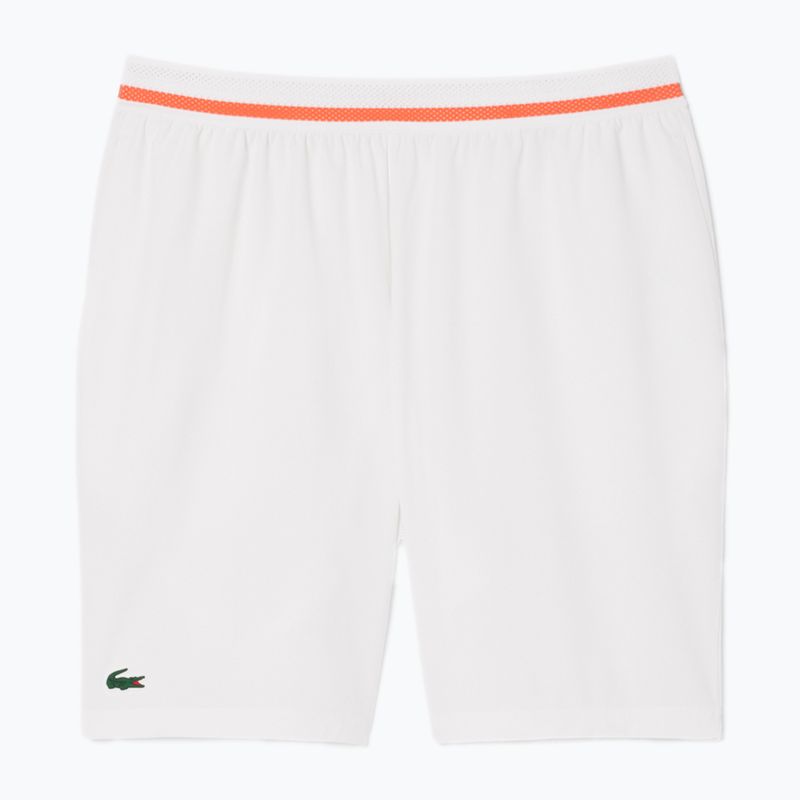 Lacoste pánske tenisové šortky GH7413 white/mango tree red 3
