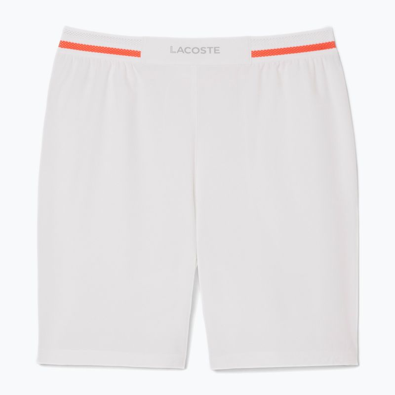 Lacoste pánske tenisové šortky GH7413 white/mango tree red 4