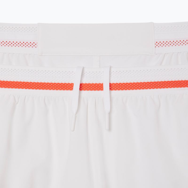 Lacoste pánske tenisové šortky GH7413 white/mango tree red 5