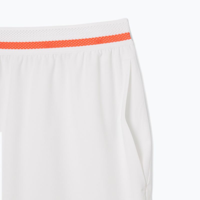 Lacoste pánske tenisové šortky GH7413 white/mango tree red 6