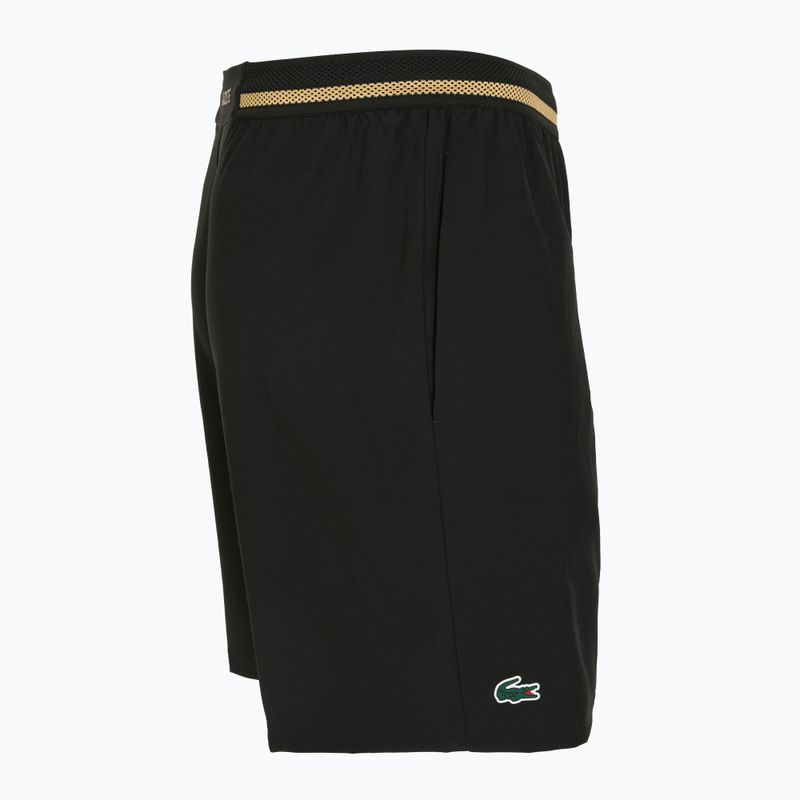 Pánske tenisové šortky Lacoste GH7413 black/gold 3