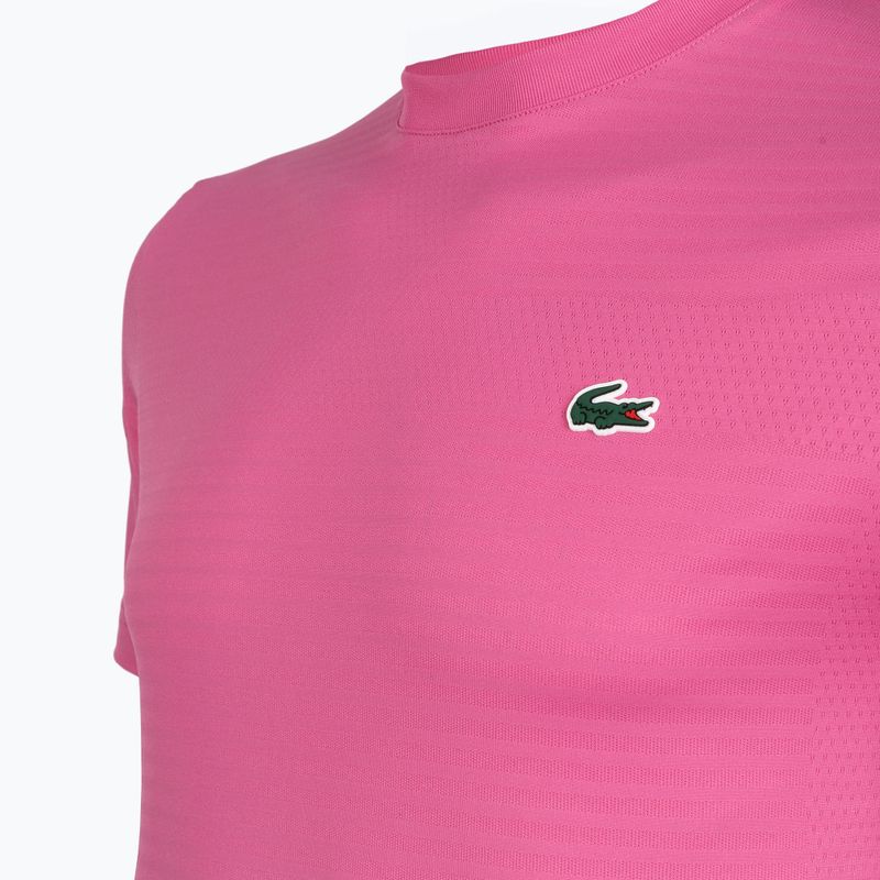 Pánske tenisové tričko Lacoste TH0004 fuchsia pink 3