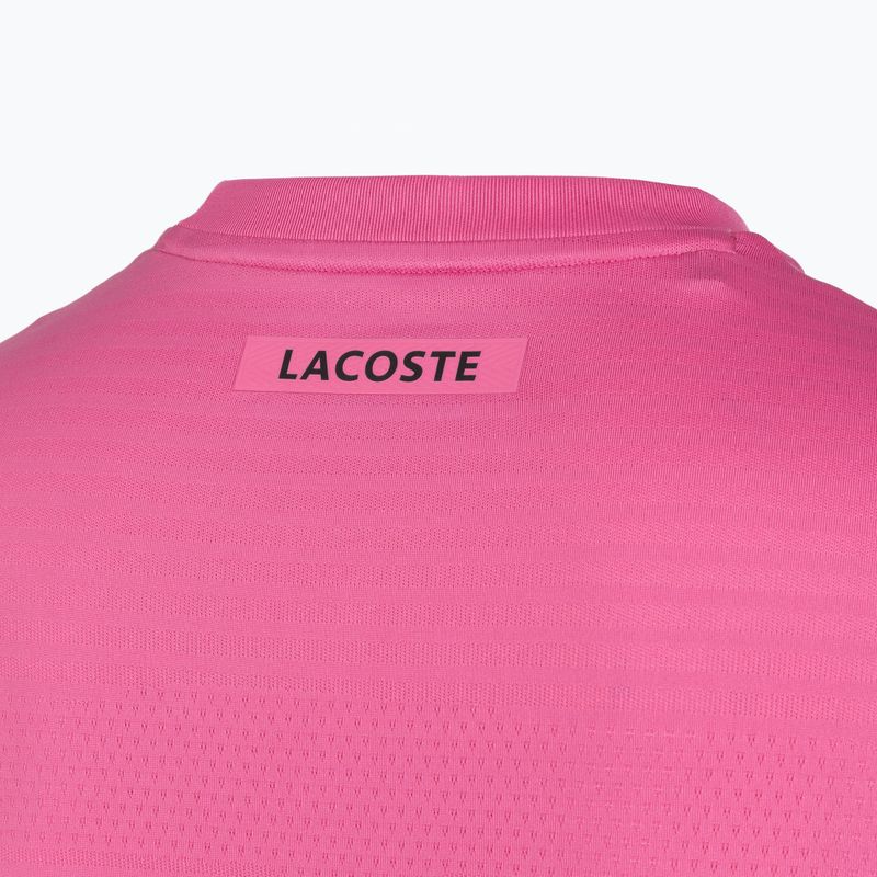 Pánske tenisové tričko Lacoste TH0004 fuchsia pink 4
