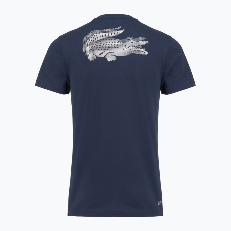 Pánske tenisové tričko Lacoste TH0003 navy blue/white 2