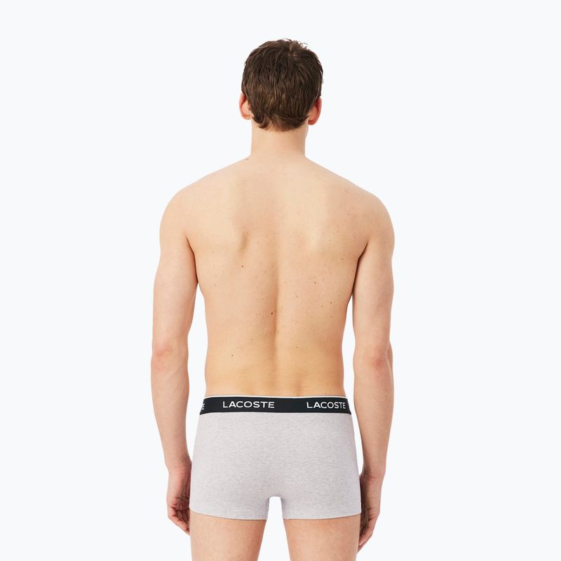 Pánske boxerky Lacoste 5H1300 3 pack silver chine/flagstone/black 3