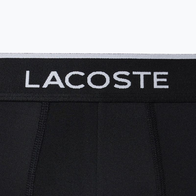 Pánske boxerky Lacoste 5H3202 Microfibra Negro 3 pack black 2