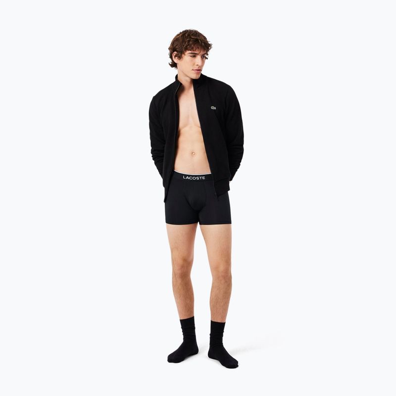 Pánske boxerky Lacoste 5H3202 Microfibra Negro 3 pack black 4