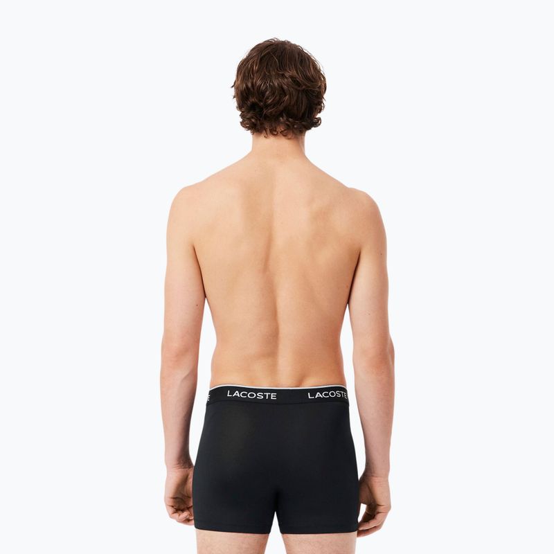 Pánske boxerky Lacoste 5H3202 Microfibra Negro 3 pack black 5