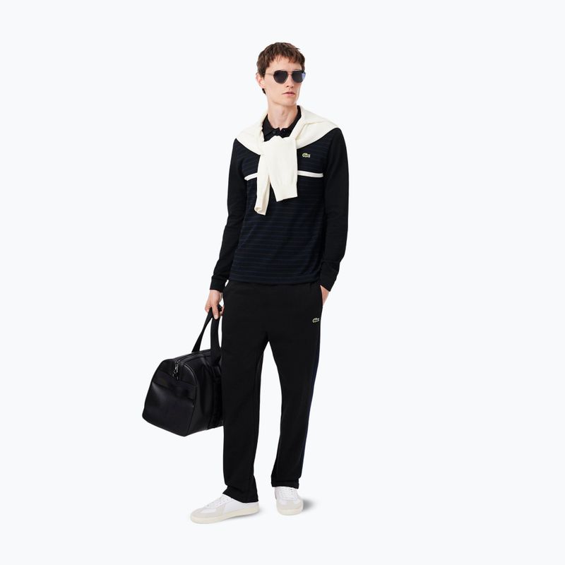 Pánske polo  tričko longsleeve Lacoste Polo PH9776 black/navy blue 2