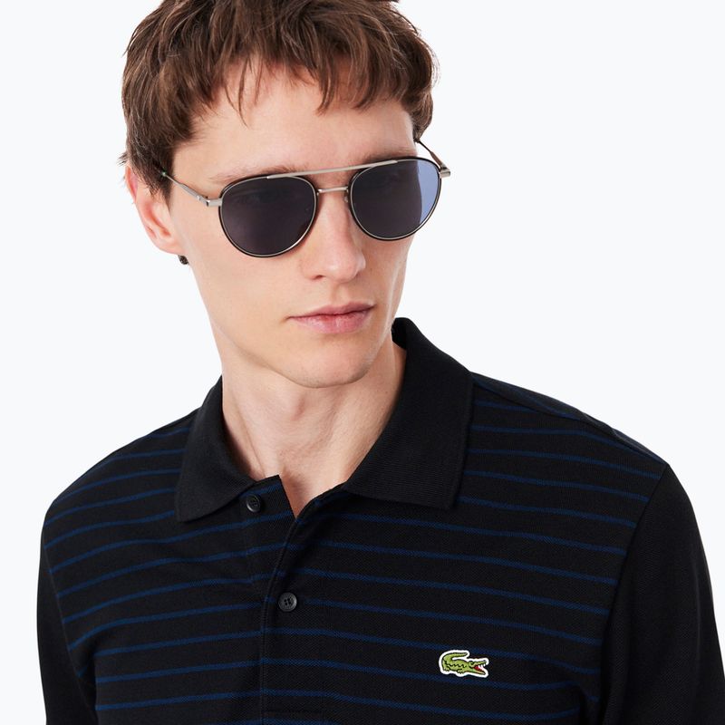 Pánske polo  tričko longsleeve Lacoste Polo PH9776 black/navy blue 4