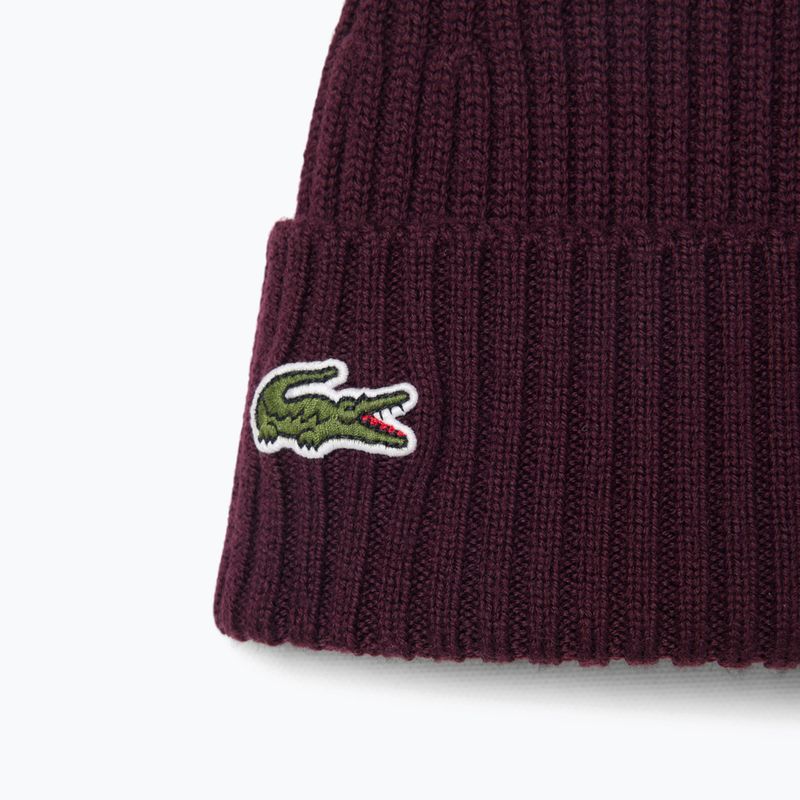 Pánska zimná čiapka Lacoste RB0001 oxalis 2