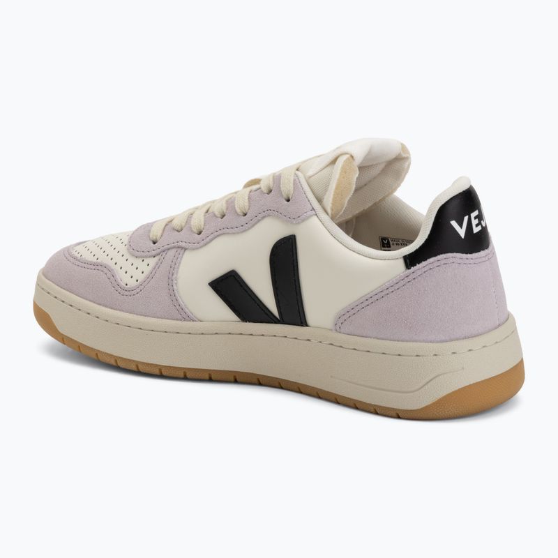 Dámske topánky VEJA V-10 Prime Leather pure/black/parme 3