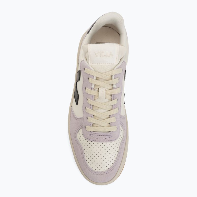 Dámske topánky VEJA V-10 Prime Leather pure/black/parme 5