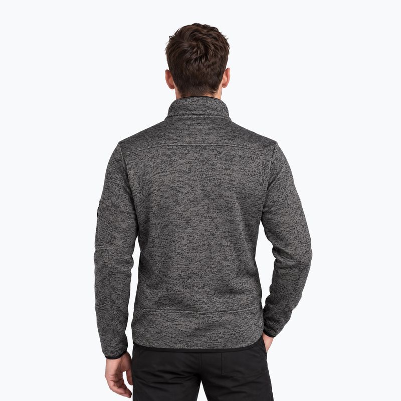 Pánska fleecová mikina Aulp Navoy Melanged Knit anthracite 1 2