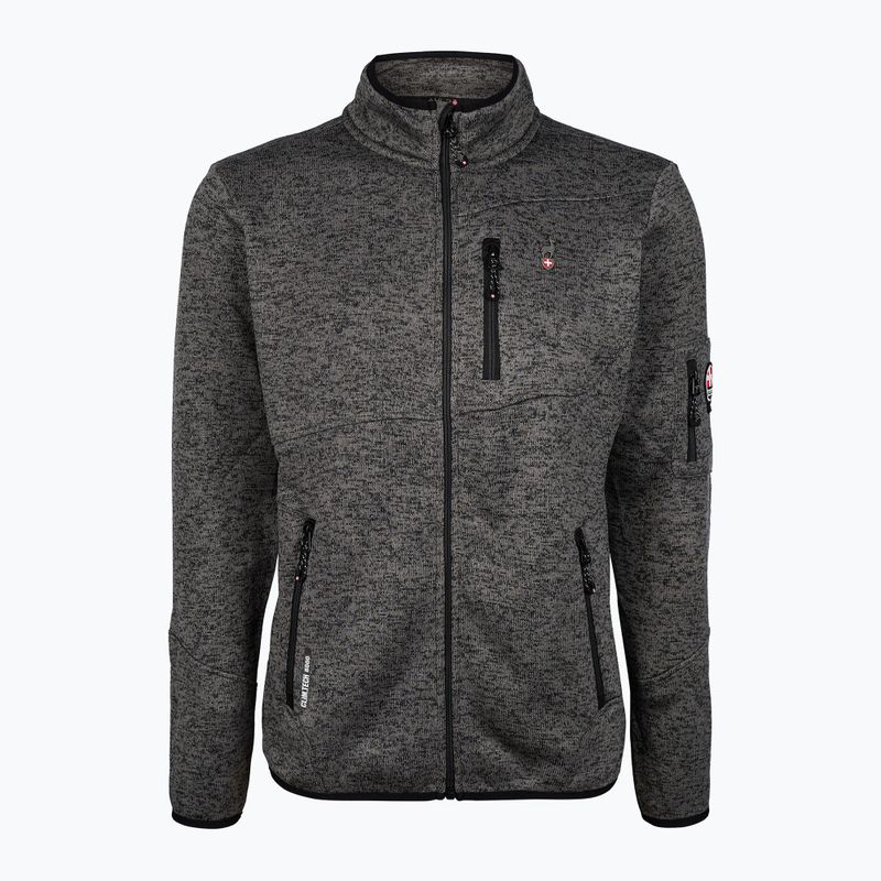 Pánska fleecová mikina Aulp Navoy Melanged Knit anthracite 1 3