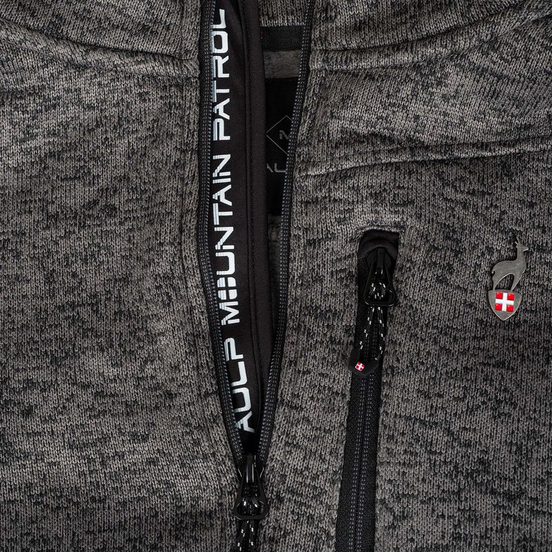 Pánska fleecová mikina Aulp Navoy Melanged Knit anthracite 1 5