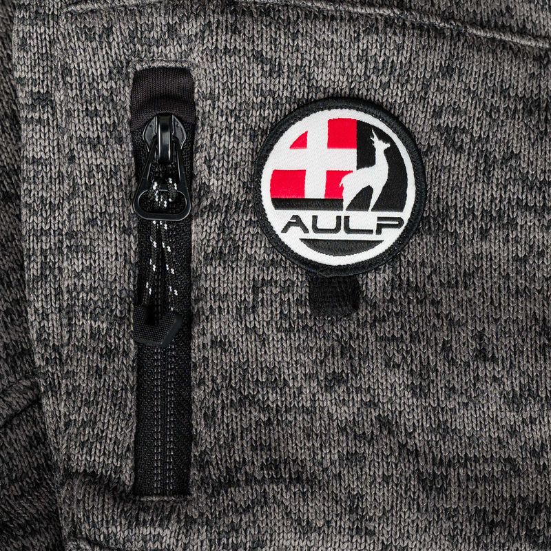Pánska fleecová mikina Aulp Navoy Melanged Knit anthracite 1 7
