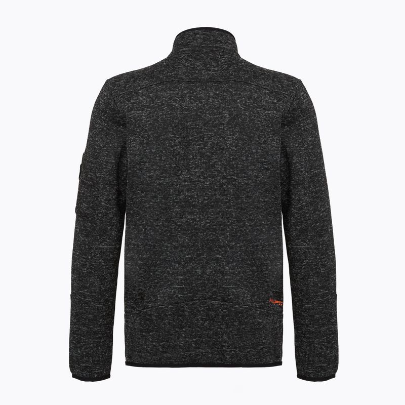 Pánska fleecová mikina Aulp Navoy Melanged Knit black 1 2