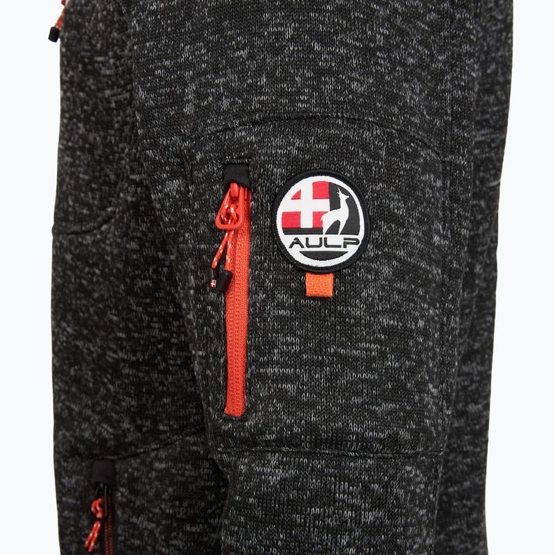 Pánska fleecová mikina Aulp Navoy Melanged Knit black 1 3