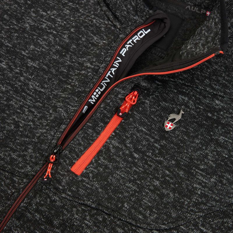 Pánska fleecová mikina Aulp Navoy Melanged Knit black 1 4