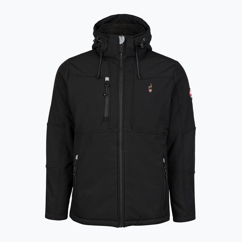Pánska softshellová bunda Aulp Nemev Softshell black 1 3
