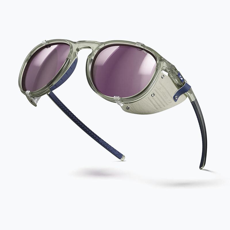 Slnečné okuliare Julbo Millenium Polarized HD shiny transparent army green/white/blue 5