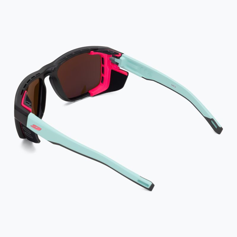 Slnečné okuliare Julbo Shield M Spectron translucent black/light blue/pink 2