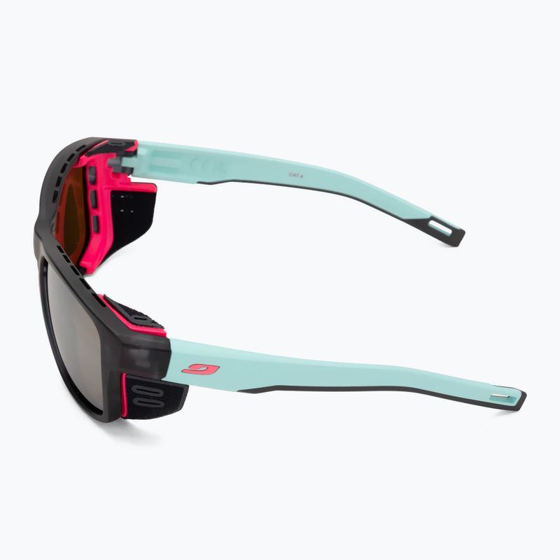 Slnečné okuliare Julbo Shield M Spectron translucent black/light blue/pink 4