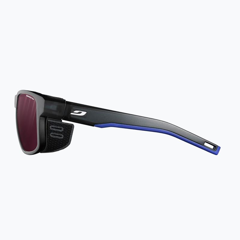 Slnečné okuliare Julbo Shield M Reactiv High Contrast translucent black/blue/white 4