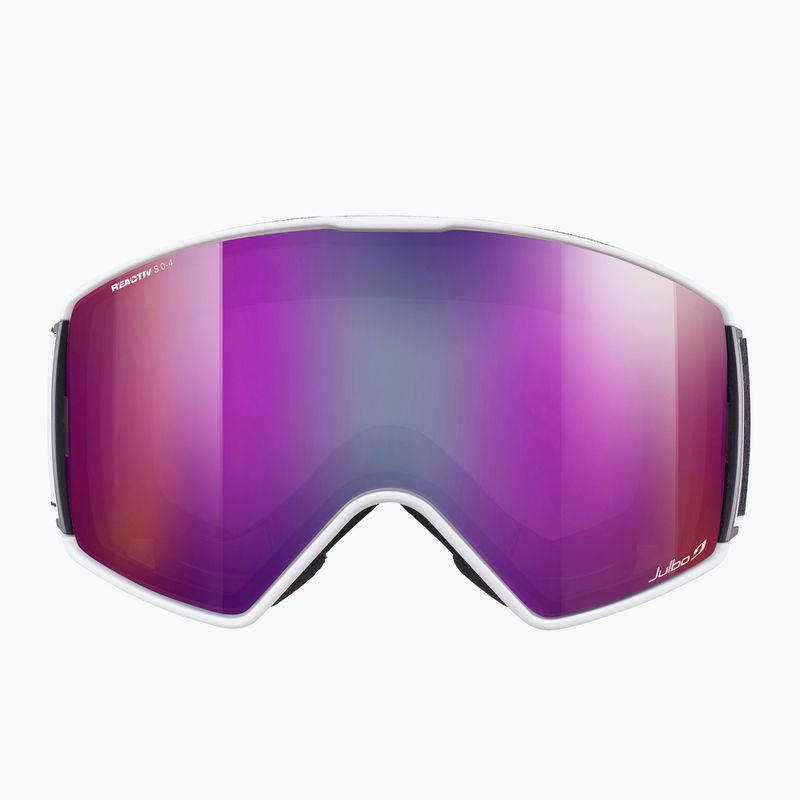 Lyžiarske okuliare Julbo Launcher Reactiv High Contrast white/black/flash purple 2