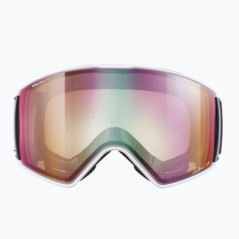 Lyžiarske okuliare Julbo Launcher Reactiv High Contrast white/black/flash purple 3
